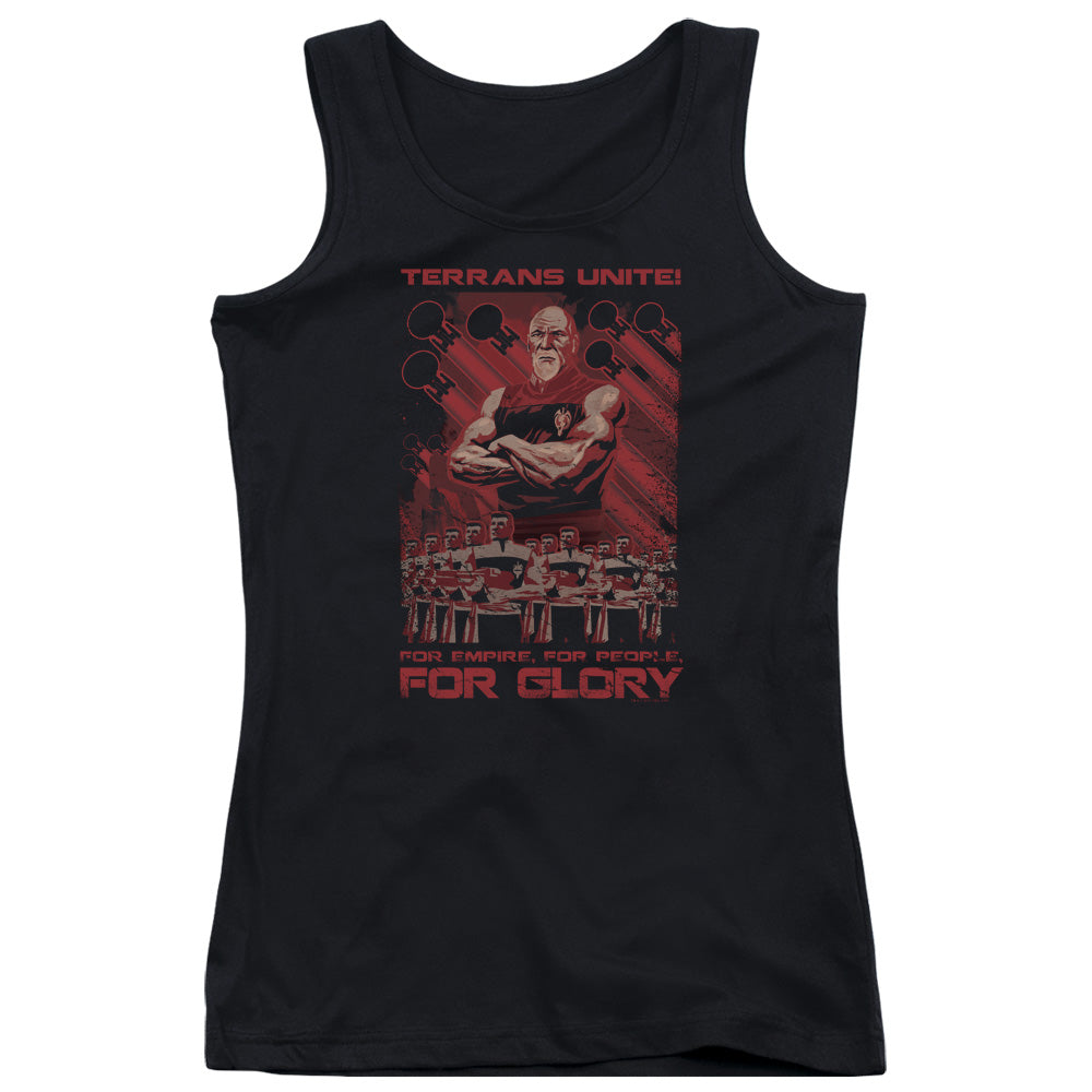 Star Trek Terrans Unite Womens Tank Top Shirt Black