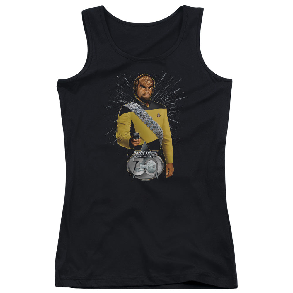 Star Trek Worf 30 Womens Tank Top Shirt Black