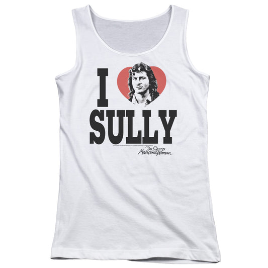 Dr.quinn I Heart Sully Womens Tank Top Shirt White