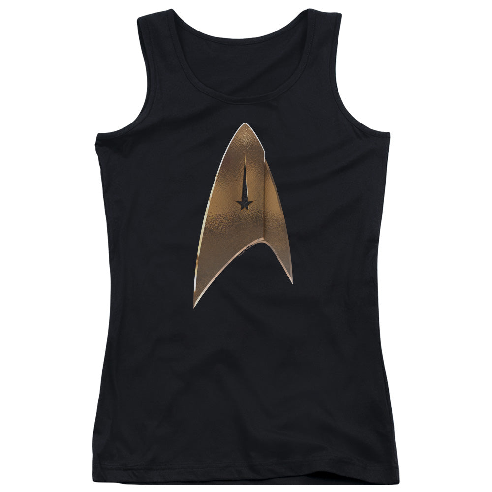 Star Trek Discovery Command Shield Womens Tank Top Shirt Black