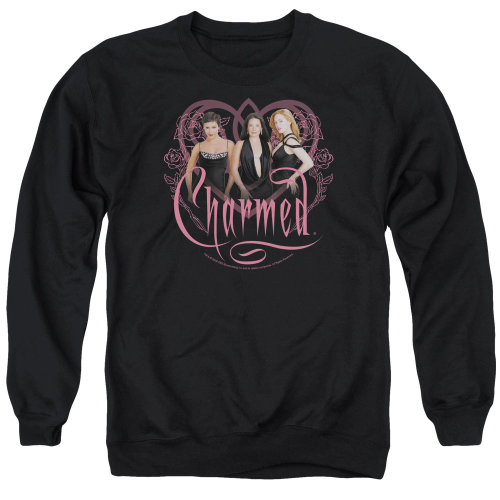 Charmed Charmed Girls Mens Crewneck Sweatshirt Black Officially Licensed