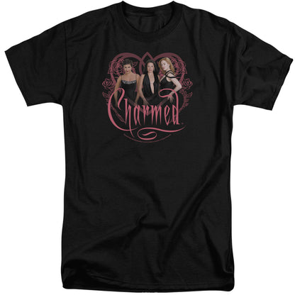 Charmed Charmed Girls Mens Tall T Shirt Black Officially Licensed