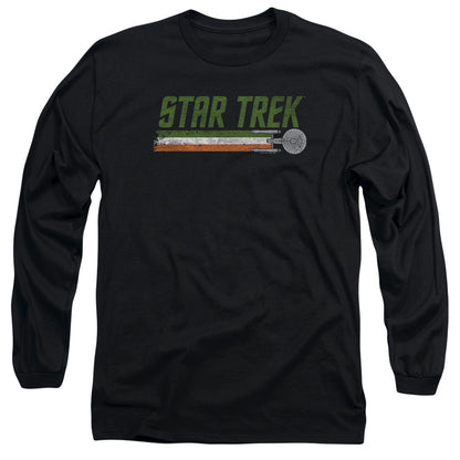 Star Trek Irish Enterprise Mens Long Sleeve Shirt Black Officially Licensed Officially Licensed