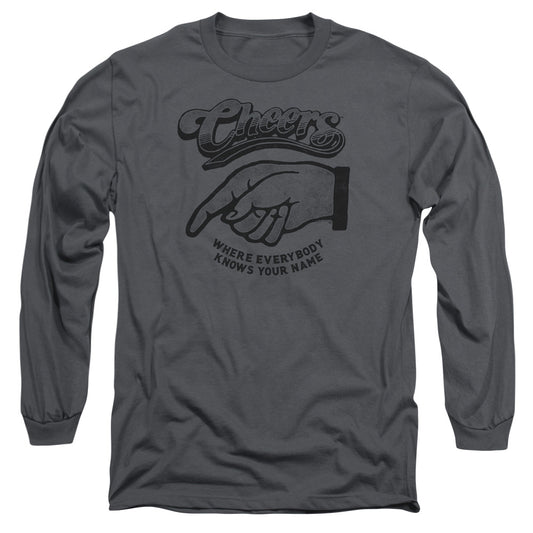 Cheers The Standard Mens Long Sleeve Shirt Charcoal Officially Licensed Officially Licensed