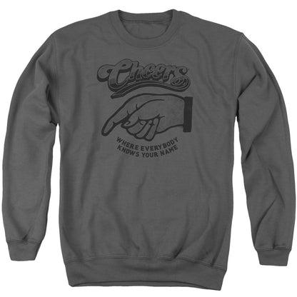 Cheers The Standard Mens Crewneck Sweatshirt Charcoal Officially Licensed