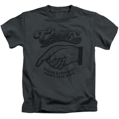 Cheers the Standard Juvenile Kids Youth T Shirt Charcoal Officially Licensed