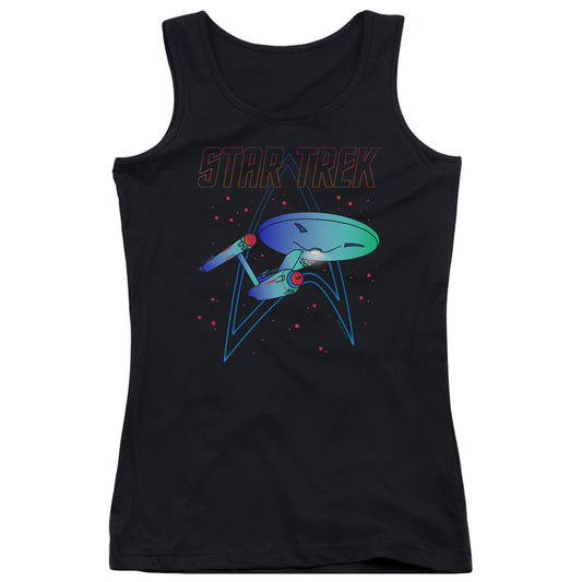 Star Trek Neon Trek Womens Tank Top Shirt Black