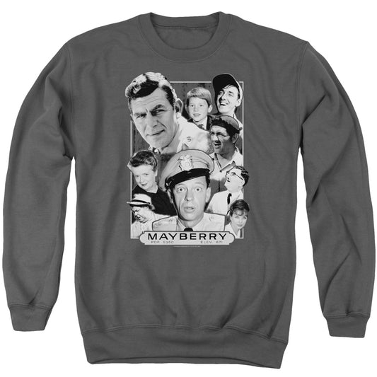 Andy Griffith Mayberry Mens Crewneck Sweatshirt Charcoal