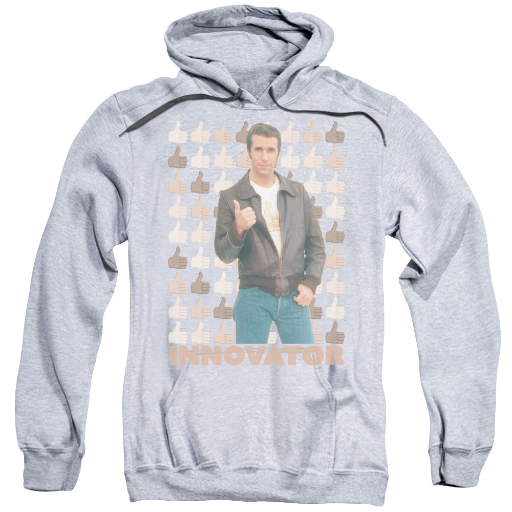 Happy Days Innovator Mens Hoodie Athletic Heather Officially Licensed