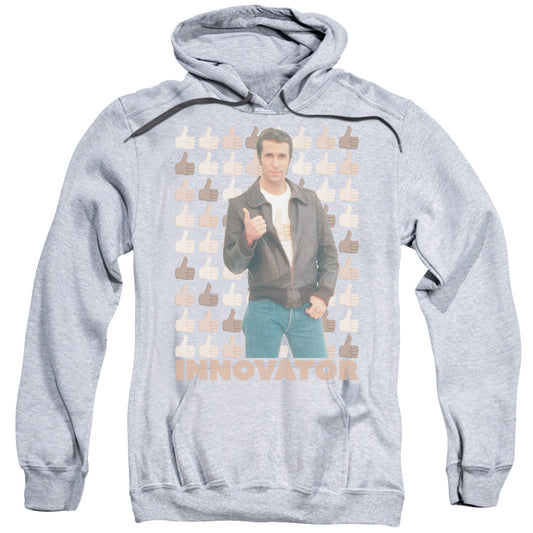 Happy Days Innovator Mens Hoodie Athletic Heather Officially Licensed