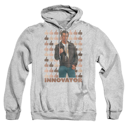 Happy Days Innovator Mens Hoodie Athletic Heather Officially Licensed
