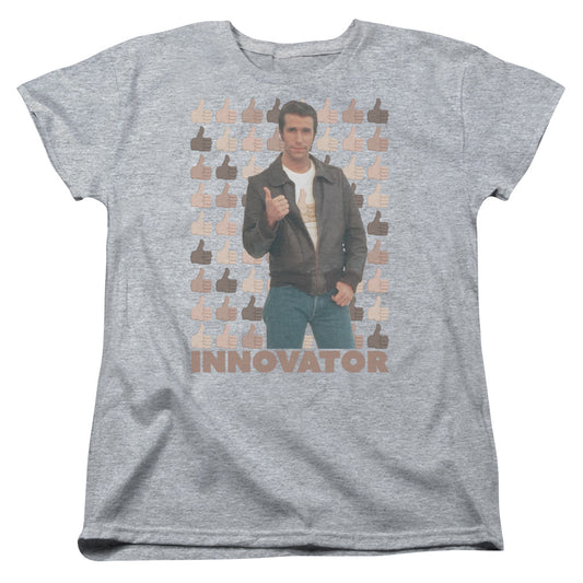 Happy Days Innovator Womens T Shirt Athletic Heather Officially Licensed