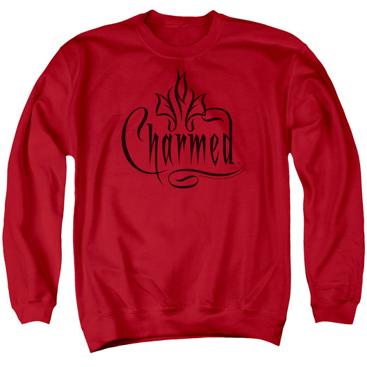 Charmed Charmed Logo Mens Crewneck Sweatshirt Red Officially Licensed
