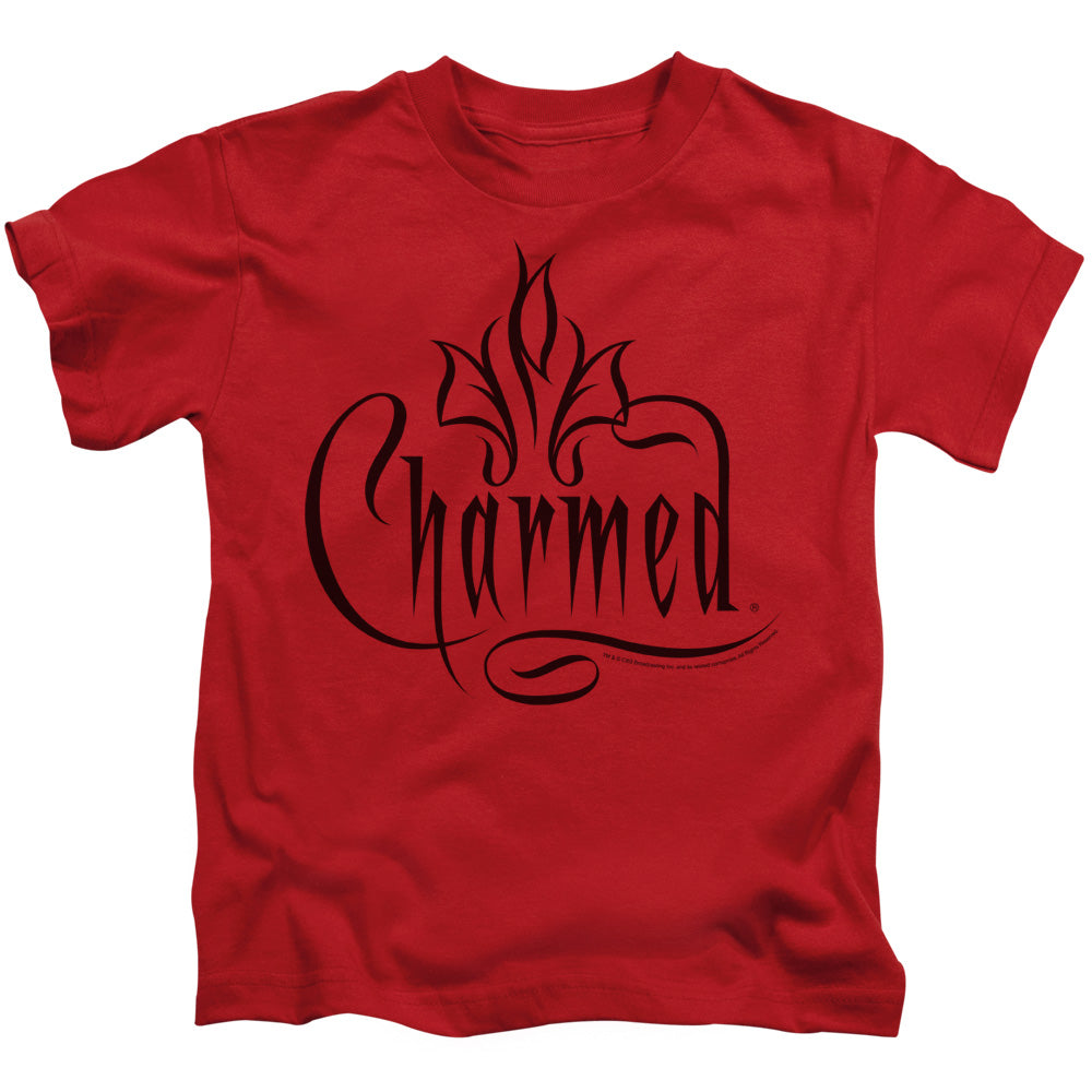 Charmed Charmed Logo Juvenile Kids Youth T Shirt Red Officially Licensed