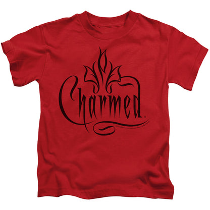 Charmed Charmed Logo Juvenile Kids Youth T Shirt Red Officially Licensed