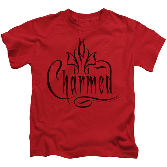 Charmed Charmed Logo Juvenile Kids Youth T Shirt Red Officially Licensed