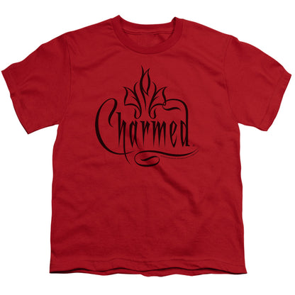 Charmed Charmed Logo Kids Youth T Shirt Red Officially Licensed