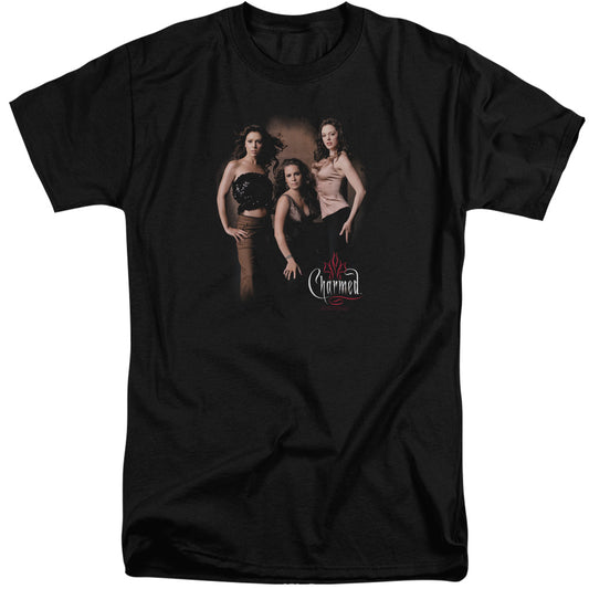 Charmed Three Hot Witches Mens Tall T Shirt Black Officially Licensed