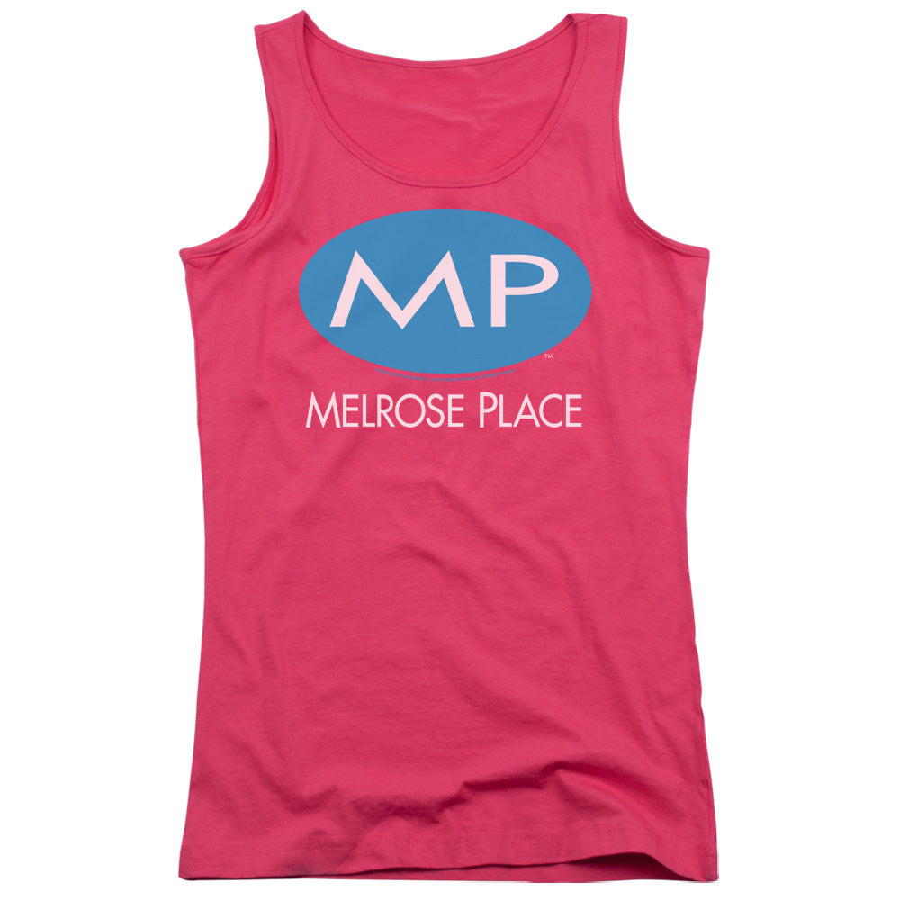 Melrose Place Melrose Place Logo Womens Tank Top Shirt Hot Pink