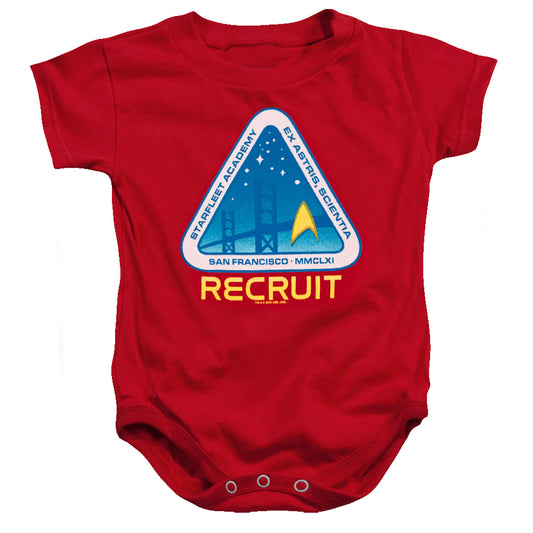 Star Trek Recruit Infant Baby Snapsuit Red