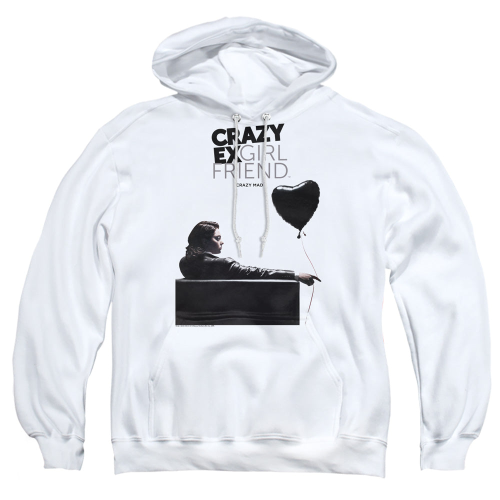 Crazy Ex Girlfriend Crazy Mad Mens Hoodie White Officially Licensed
