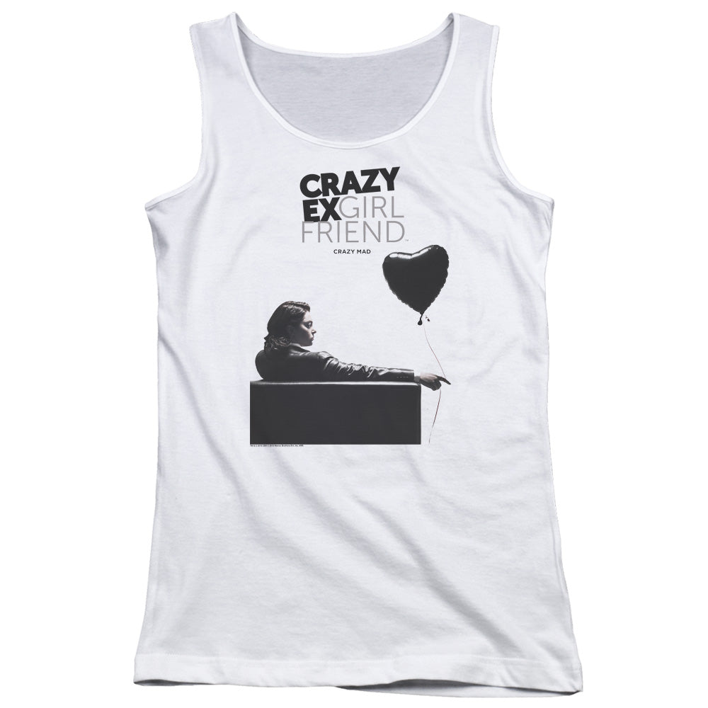 Crazy Ex Girlfriend Crazy Mad Womens Tank Top Shirt White