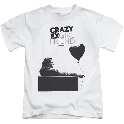 Crazy Ex Girlfriend Crazy Mad Juvenile Kids Youth T Shirt White Officially Licensed