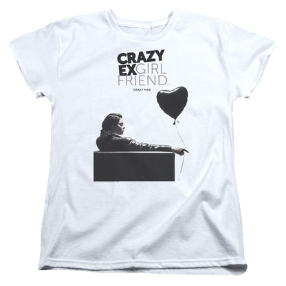 Crazy Ex Girlfriend Crazy Mad Womens T Shirt White Officially Licensed