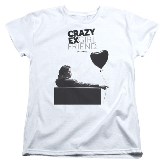 Crazy Ex Girlfriend Crazy Mad Womens T Shirt White Officially Licensed