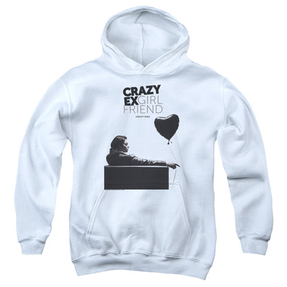 Crazy Ex Girlfriend Crazy Mad Kids Youth Hoodie White Officially Licensed