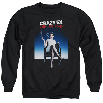 Crazy Ex Girlfriend Crazy Instinct Mens Crewneck Sweatshirt Black Officially Licensed