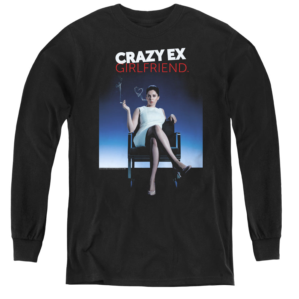 Crazy Ex Girlfriend Crazy Instinct Long Sleeve Kids Youth T Shirt Black Officially Licensed