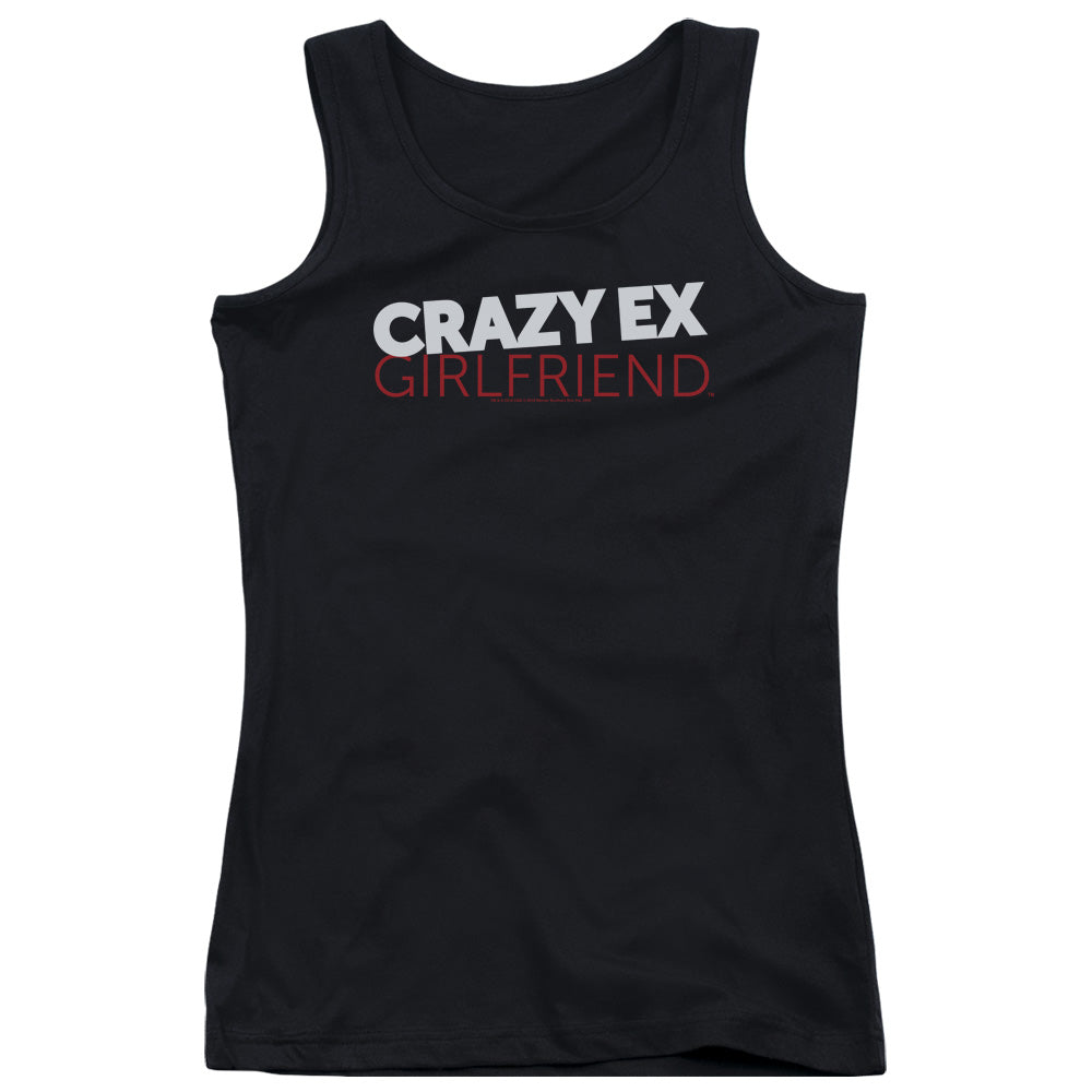 Crazy Ex Girlfriend Crazy Logo Womens Tank Top Shirt Black