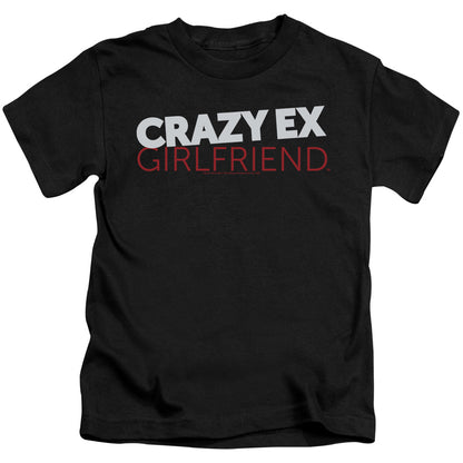 Crazy Ex Girlfriend Crazy Logo Juvenile Kids Youth T Shirt Black Officially Licensed