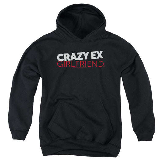Crazy Ex Girlfriend Crazy Logo Kids Youth Hoodie Black Officially Licensed