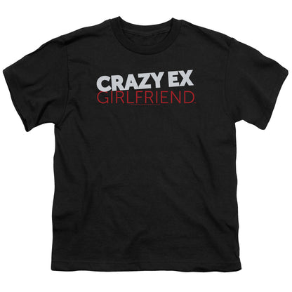 Crazy Ex Girlfriend Crazy Logo Kids Youth T Shirt Black Officially Licensed