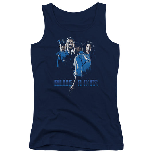 Blue Bloods Blue Inverted Womens Tank Top Shirt Navy