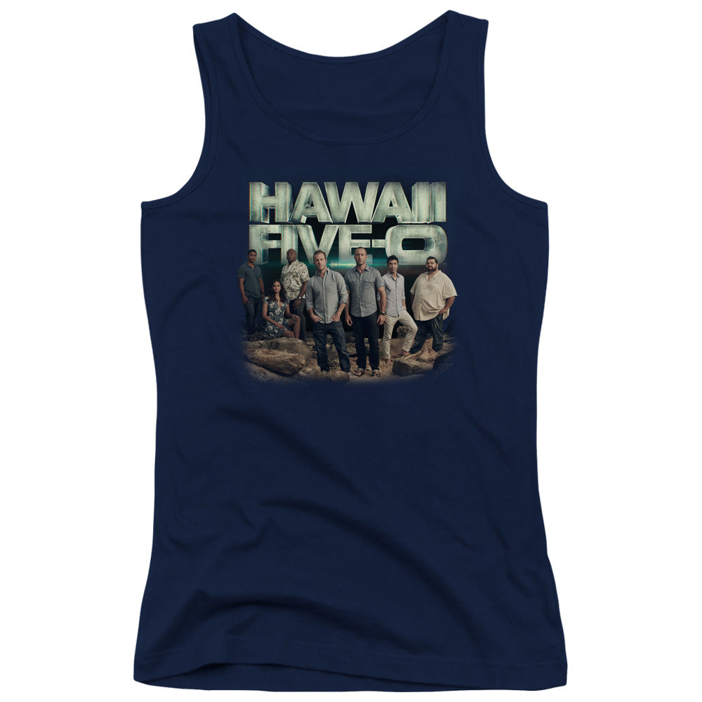 Hawaii 5 0 Cast Womens Tank Top Shirt Navy