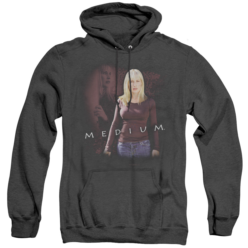 Medium Medium Mens Heather Hoodie Black Officially Licensed