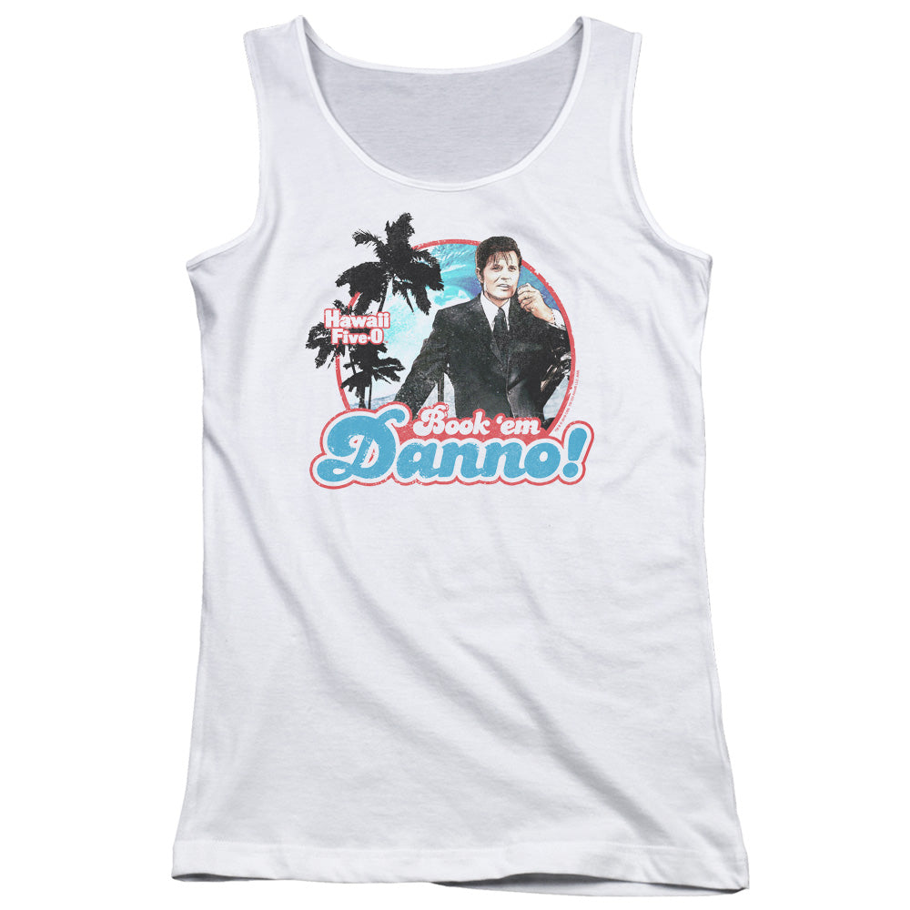 Hawaii 5 0 Book Em Danno Womens Tank Top Shirt White