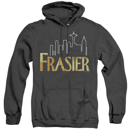 Frasier Frasier Logo Heather Mens Hoodie Black Officially Licensed