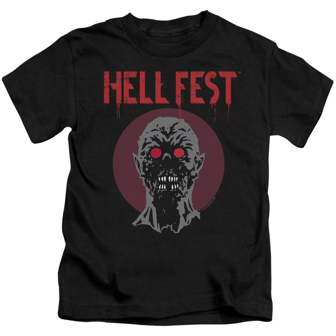 Hell Fest Logo Juvenile Kids Youth T Shirt Black