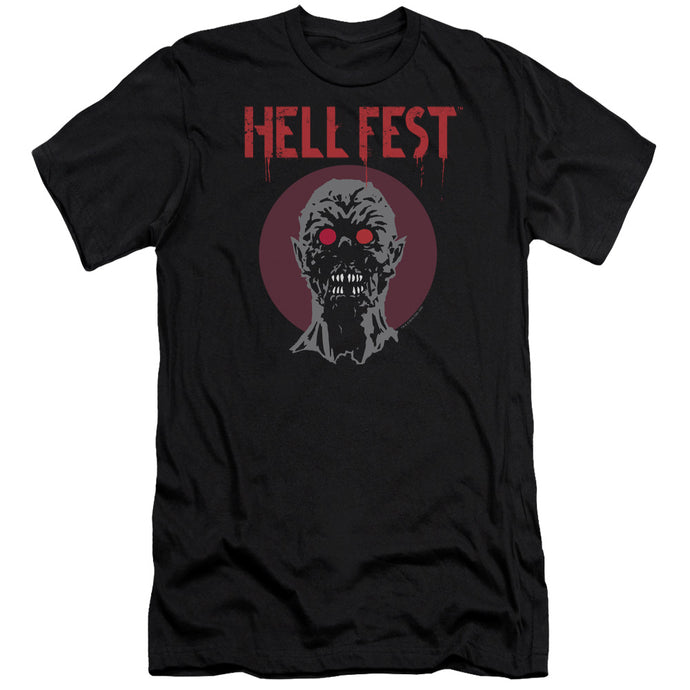 Hell Fest Logo Premium Bella Canvas Slim Fit Mens T Shirt Black