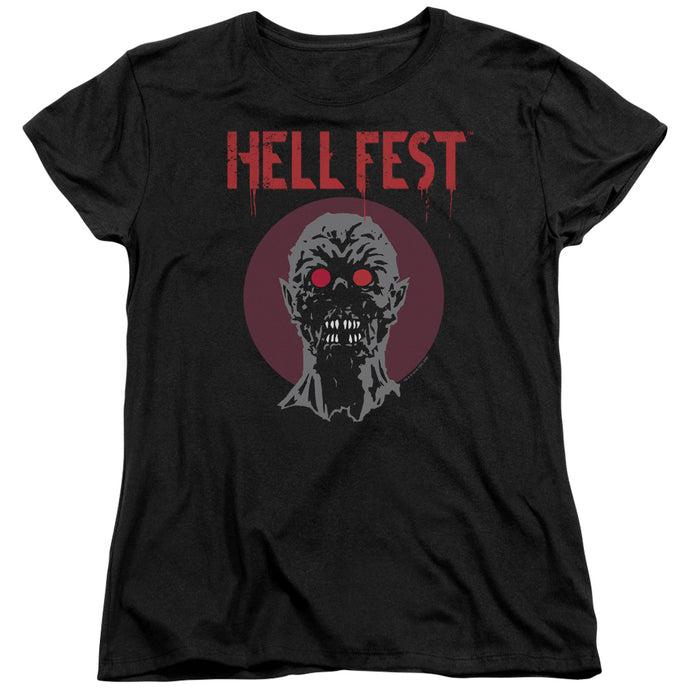 Hell Fest Logo Womens T Shirt Black