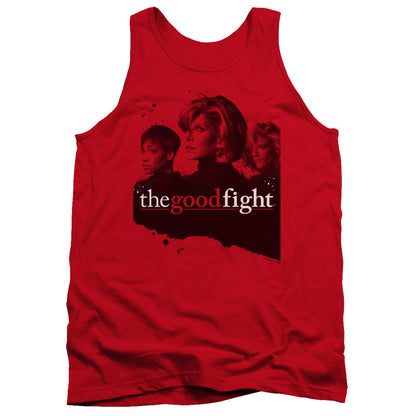 The Good Fight Diane Lucca Maia Mens Tank Top Shirt Red