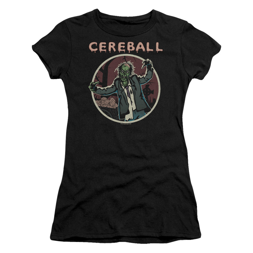 Hell Fest Cereball Junior Sheer Cap Sleeve Womens T Shirt Black