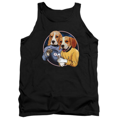 Star Trek Trek Dogs Mens Tank Top Shirt Black