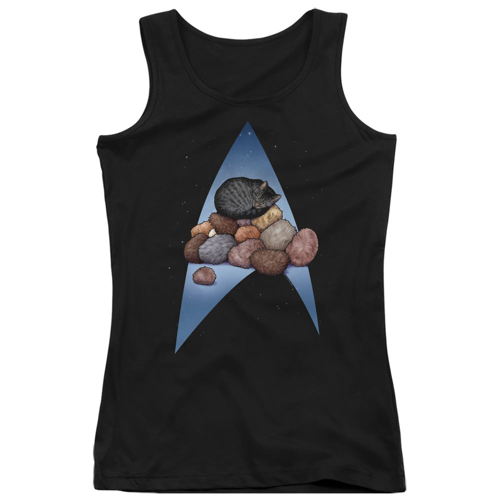 Star Trek Five Year Nap Womens Tank Top Shirt Black