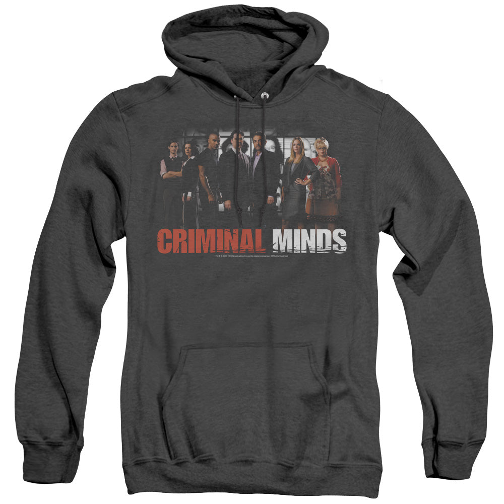 Criminal Minds The Brain Trust Mens Heather Hoodie Black Officially Licensed