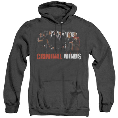 Criminal Minds The Brain Trust Mens Heather Hoodie Black Officially Licensed